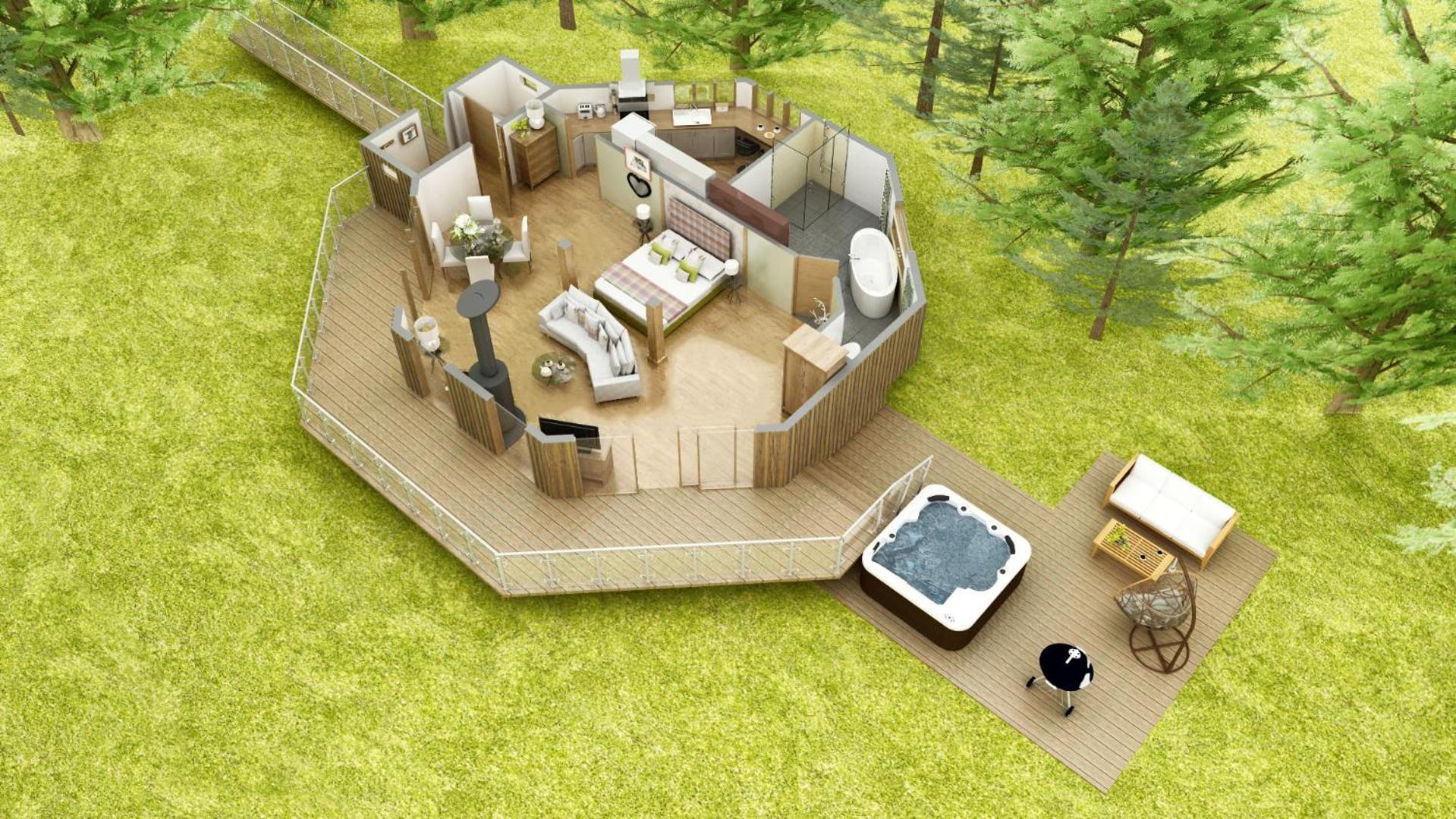 Dalnoid Cottages & Treehouses Nr Glenshee المظهر الخارجي الصورة